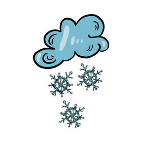 Climate snowy day clipart