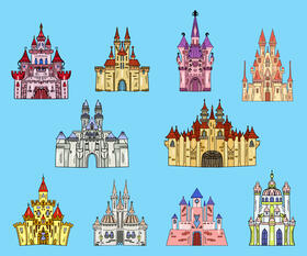 Disney castle vector
