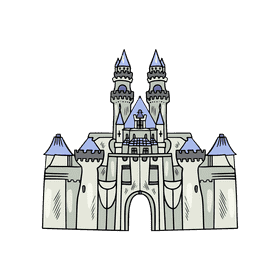 Disney castle clipart