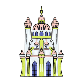 Disney castle clipart
