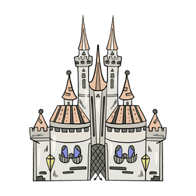 Disney castle clipart
