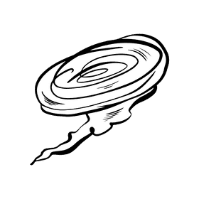 Hurricane black and white clipart