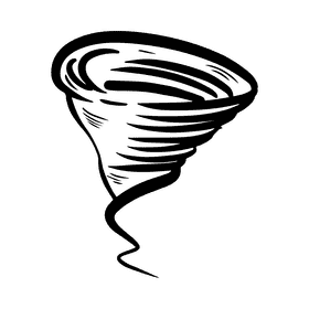 Hurricane black and white clipart