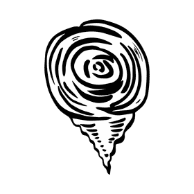 Hurricane black and white clipart