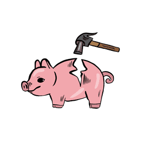 Piggy bank clipart