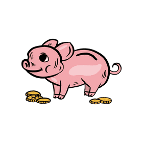 Piggy bank clipart