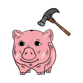 Piggy bank clipart