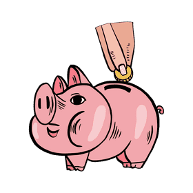 Piggy bank clipart