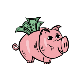 Piggy bank clipart