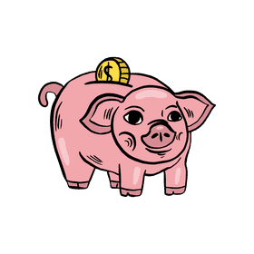 Piggy bank clipart