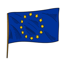 EU flag clipart