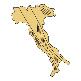 Italy map clipart