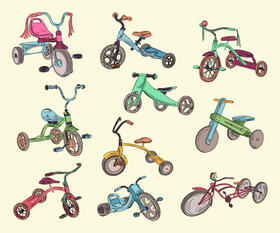 Tricycle vector