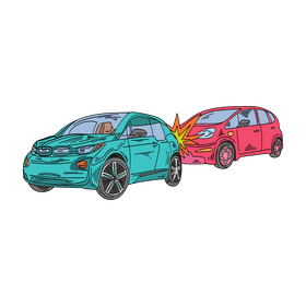 Car crash clipart