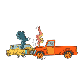 Car crash clipart