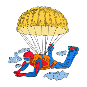Parachute clipart