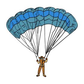Parachute clipart