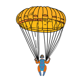 Parachute clipart