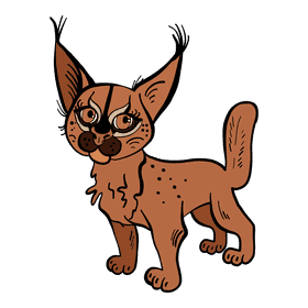 Caracal clipart