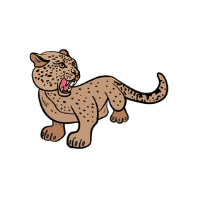 Leopard clipart