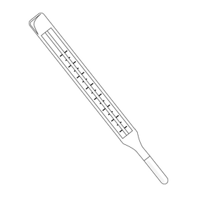 Thermometer drawing black and white clipart