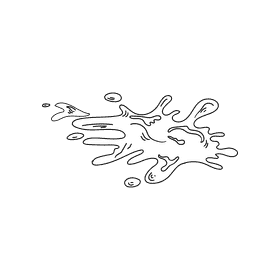 Mud black and white clipart