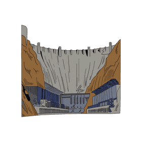 Dam clipart