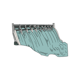 Dam clipart
