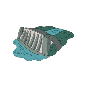 Dam clipart