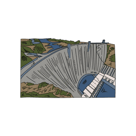 Dam clipart