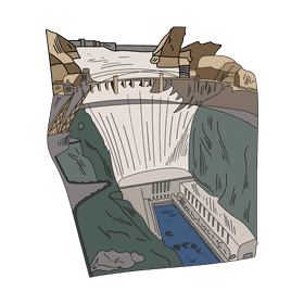 Dam clipart
