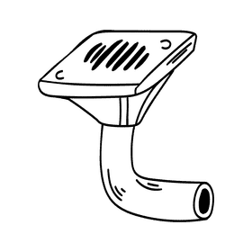 Drainage black and white clipart