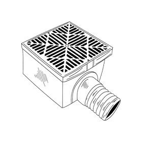 Drainage black and white clipart
