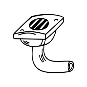 Drainage black and white clipart