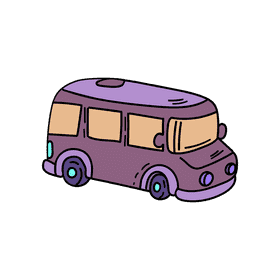 Preschool Bus car clipart
