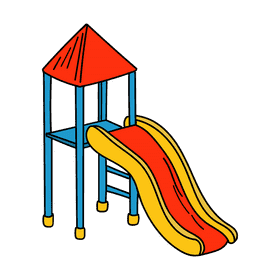 Preschool Children's slide clipart