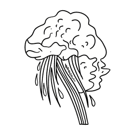 Storm black and white clipart