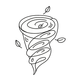 Storm black and white clipart