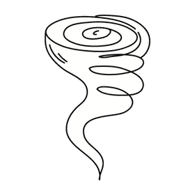 Storm black and white clipart