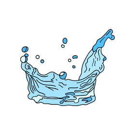Water splash clipart