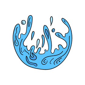 Water splash clipart