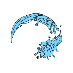 Water splash clipart