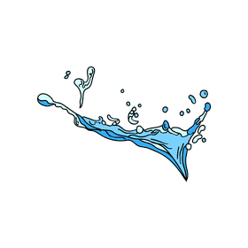 Water splash clipart
