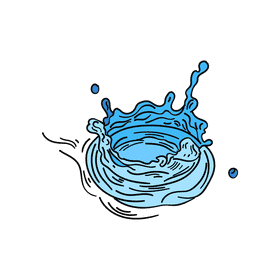 Water splash clipart