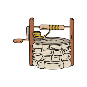 Water well clipart