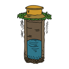 Water well clipart