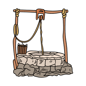 Water well clipart
