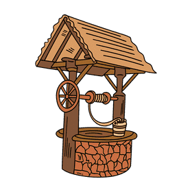 Water well clipart