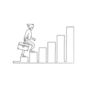 Steps black and white clipart