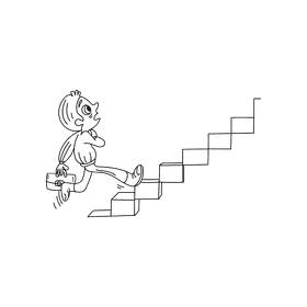 Steps black and white clipart